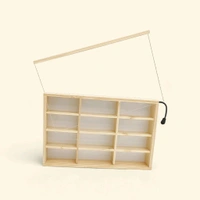 Wooden LED Back Lit Hot Wheels organiser Shadow box for 12 cars