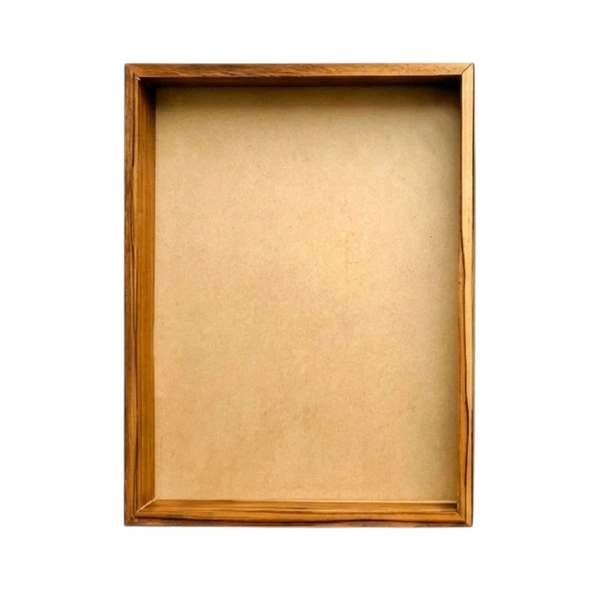 TeakWood Floating Frame / Varmala Preservation Frame Base MDF - 20*16*1.5 Inches