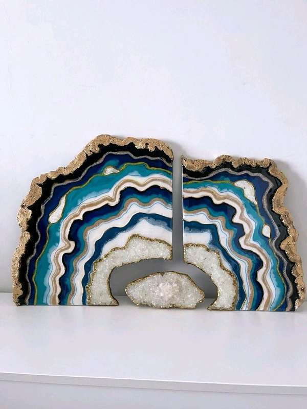 3 Pc Geode Wall Decor