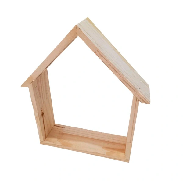 Pinewood Hut Shape Frame - 10*10*1.75 Inches