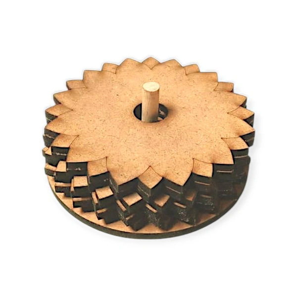 Floral Coaster Set With Stand - 6