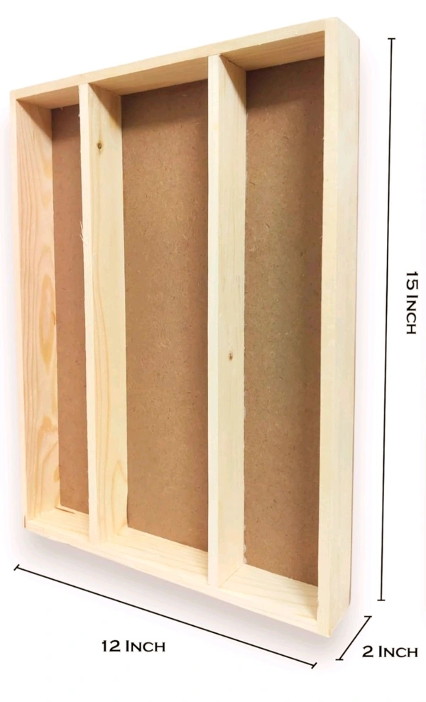 Pinewood Wooden Varmala Preservation Frame with Space For Photo -  Potrait - 15 * 12 * 2 Inches