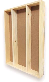Pinewood Wooden Varmala Preservation Frame with Space For Photo -  Potrait - 15 * 12 * 2 Inches