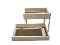 Pine wood Double decker wedding decore tray 12×18 inches big tray and small 12X8 inches Wooden Hamper