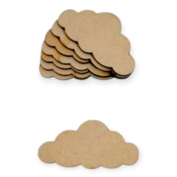 Miniature Cloud - Set Of 10, White