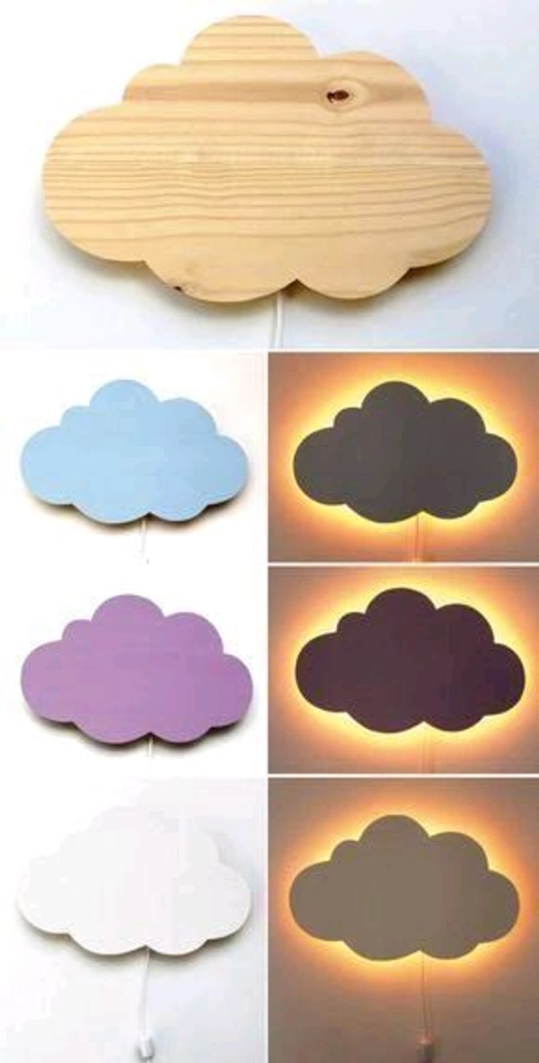 Backlight Pinewood Cloud LED Lights - 10 * 6.5 Inches