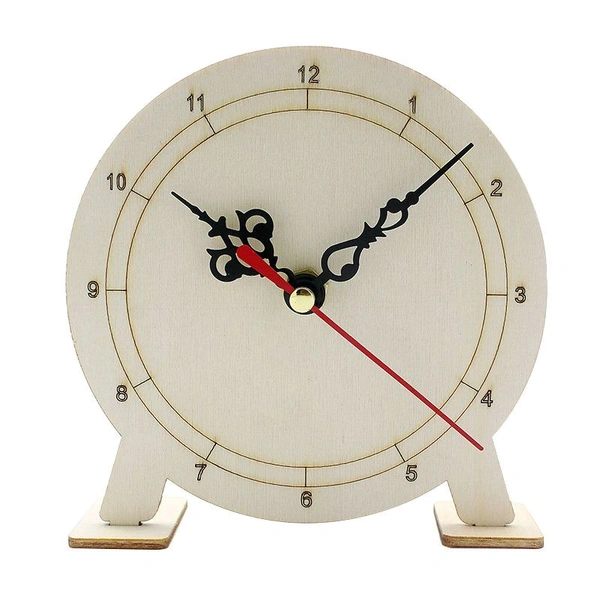 DIY Wooden Clock Wooden Clock Assembly Kit Practical Educational Toy For Kids Baby