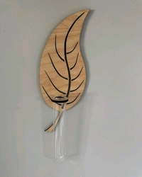 Leag Shape Wall Planter Wooden Wall-Mounted Plant Rack For Propagation