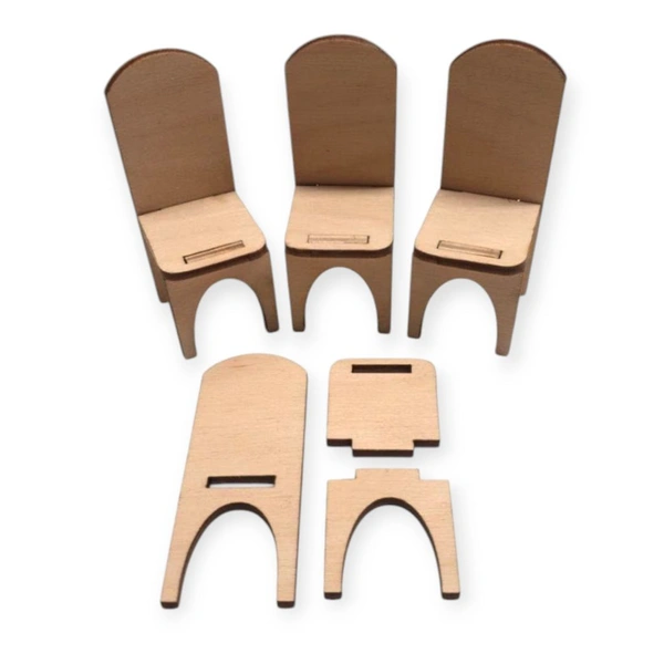 Miniature Dollhouse Chair - Set Of 2