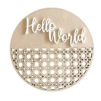 Laser Cut Rattan Name Plaque