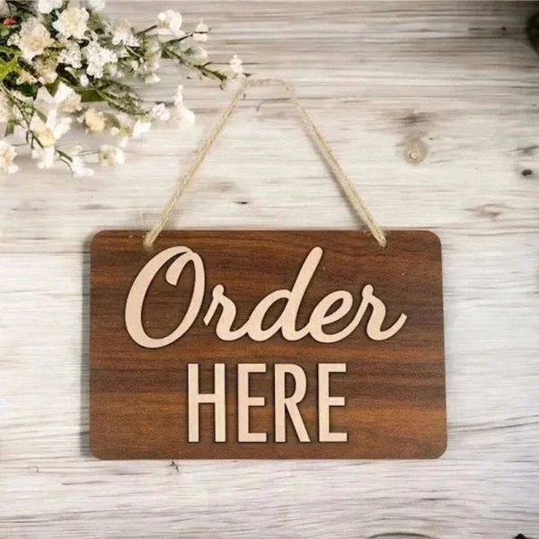 Order Here Sign Board