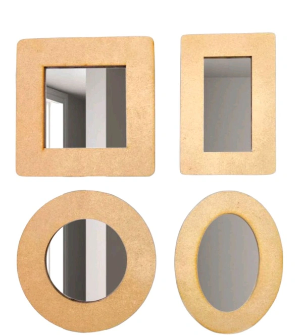 Miniature Mirror Set - Set Of 4, 1.5 Inches