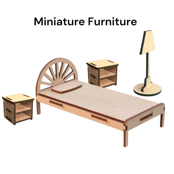 Miniature Furniture Set - Bedroom