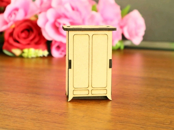 Miniature DIY Wardrobe/ Shelf / Rack/ Chest Of Drawers - Set Of 2