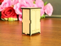 Miniature DIY Wardrobe/ Shelf / Rack/ Chest Of Drawers - Set Of 2