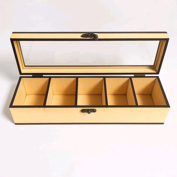 5 Slot Watch Box With Acrylic
