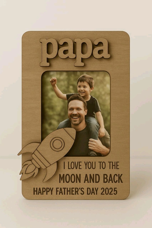 MDF Father's Day Fridge Magnet - 5 pcs