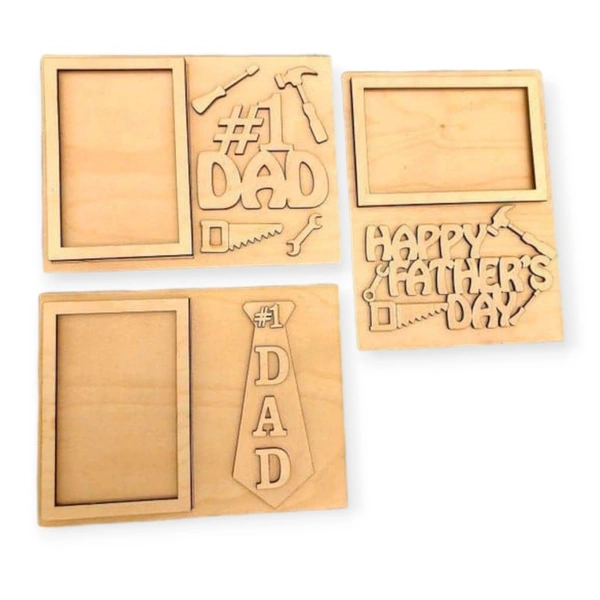 Father's Day Photo Fridge Magnet - Set Of 3