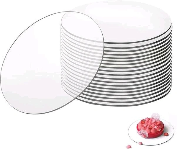 Round Transperant Acrylic for DIY Project - 4 Inch