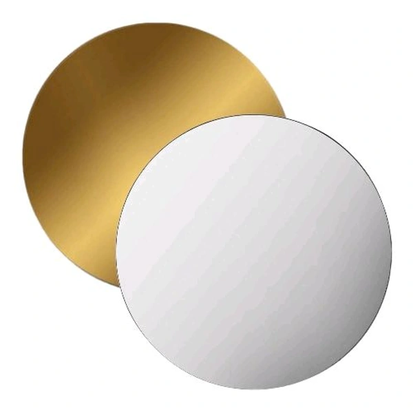 Round Mirror Acrylic for DIY Project - 10 Inch, Silver