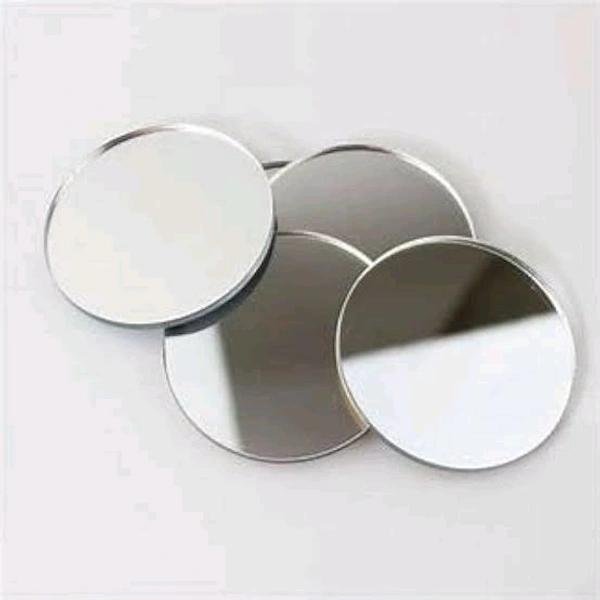 Round Mirror Acrylic for DIY Project - 10 Inch, Silver
