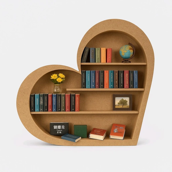 Miniature Heart Book Shelf 