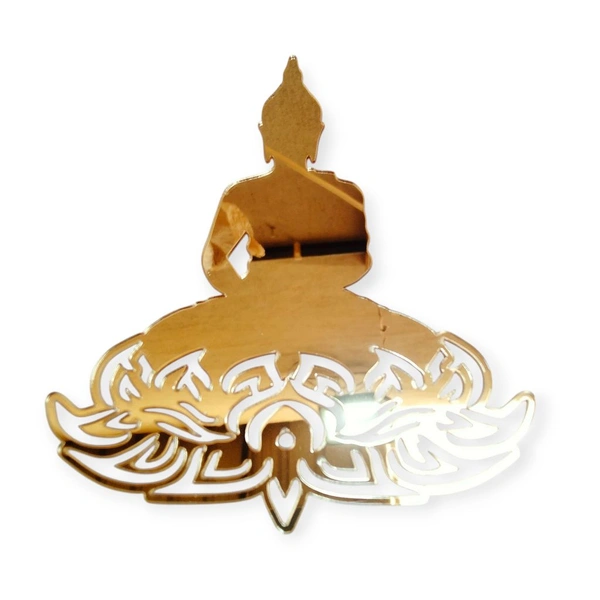 Golden Acrylic buddha Cutout - 5 Inch