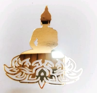 Golden Acrylic buddha Cutout - 5 Inch