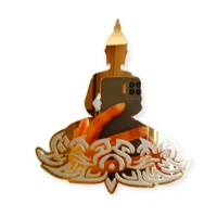 Golden Acrylic buddha Cutout - 8 Inch