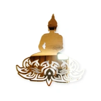 Golden Acrylic buddha Cutout - 8 Inch