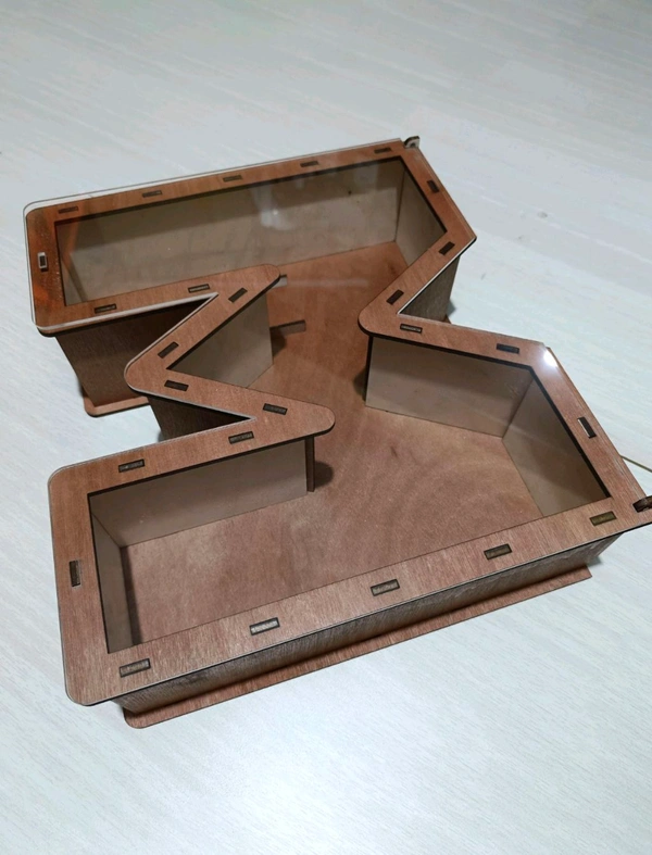 Monogram Box Letter M With Acrylic Openable Lid - 30 X 26 Cm