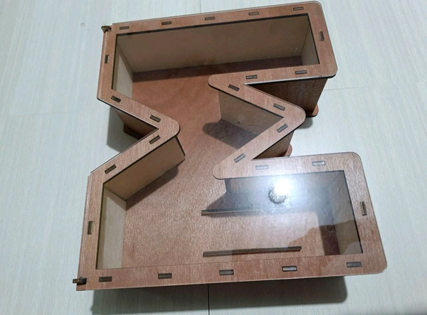 Monogram Box Letter M With Acrylic Openable Lid - 30 X 26 Cm
