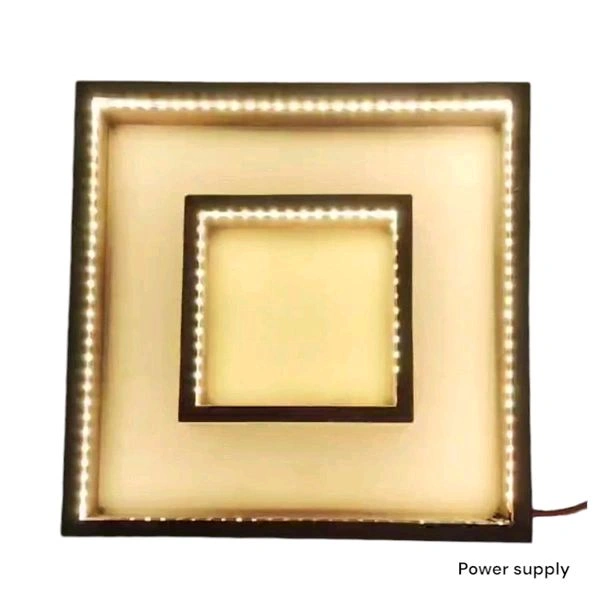 LED Lights - Teakwood Double Frame - With Photo Frame - 10 * 8 * 1.5 Inch