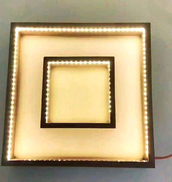 LED Lights - Teakwood Double Frame - With Photo Frame - 18 * 14 * 1.5 Inch