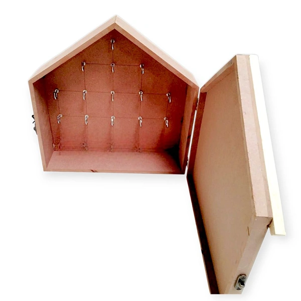 Hut Shape Box Style Key Holder - 10 * 10 * 2 Inch