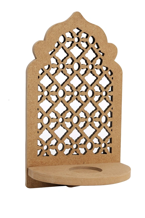 Rajasthani Style Jharokha - Diya Stand / Wall Shelf - 12 * 8 * 3 Inches