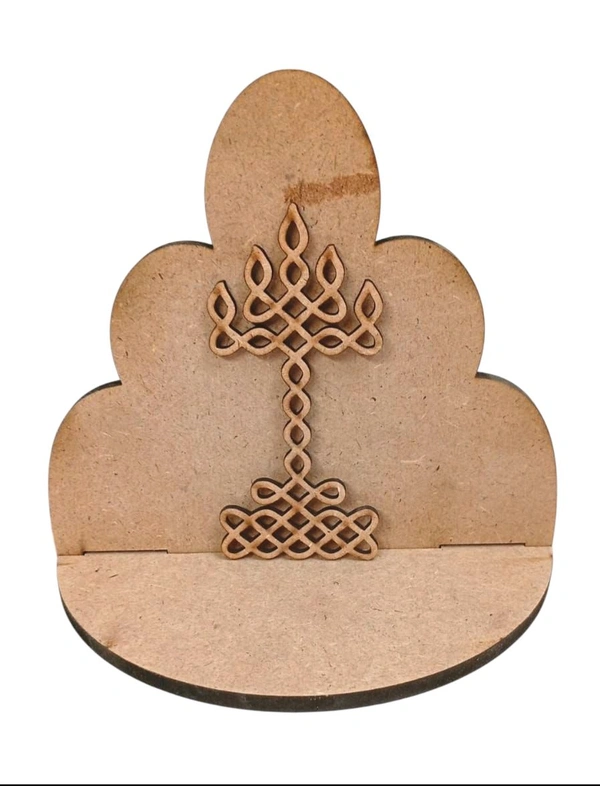 Diya Stand 1 - Diya Kolam Cutout - Pair, 10 * 6.5 * 3 Inches Inches