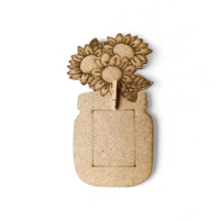 Flower Vase - Photo Fridge Magnet - - 5 pcs