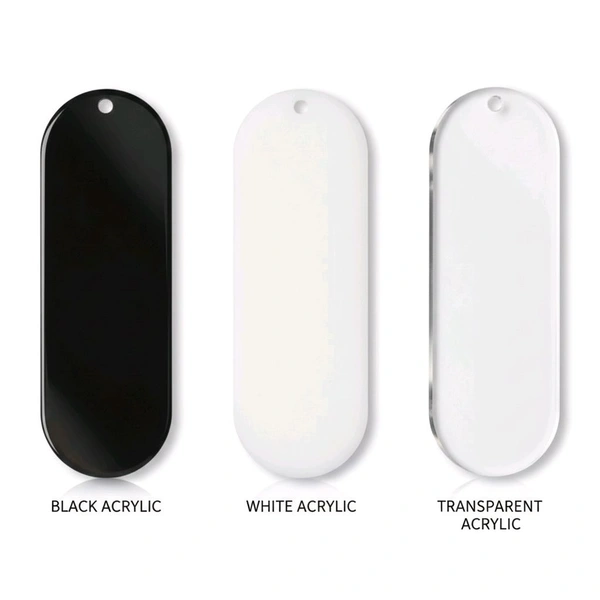 Acrylic Book Marker - B - Black, Set of 10
