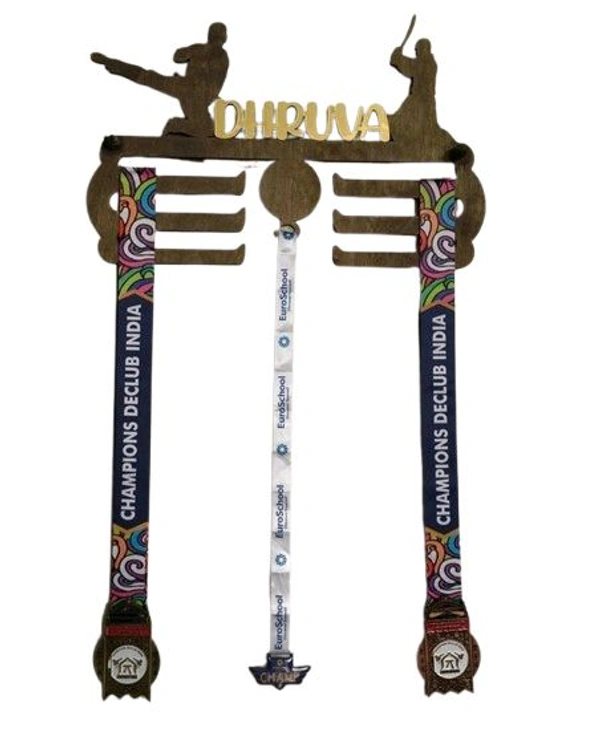Karate Themed Medal Hanger For Boys