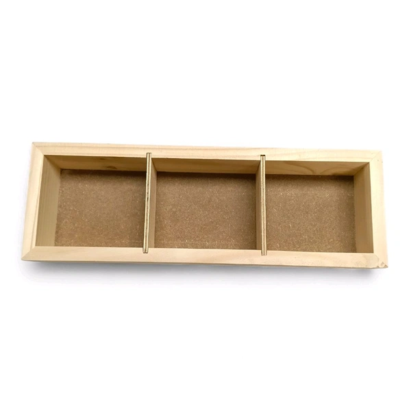 Wooden Dry Fruits Box With Partition - Set of 4