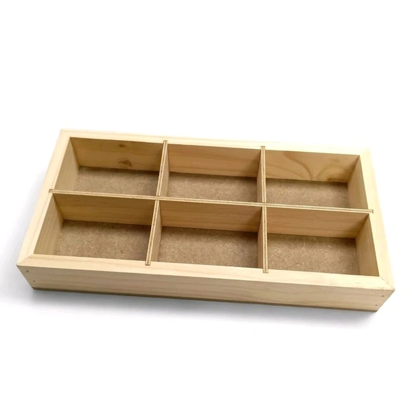 Pinewood Shadow Box / Dryfruits Partition Box / Gift Box