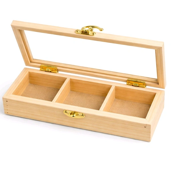 Pinewood Shadow Box / Dryfruits Partition Box / Gift Box