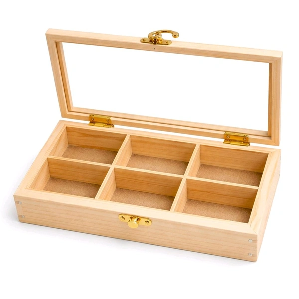 Pinewood Shadow Box / Dryfruits Partition Box / Gift Box
