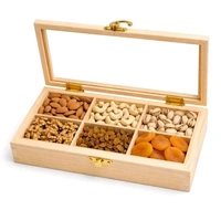 Pinewood Shadow Box / Dryfruits Partition Box / Gift Box