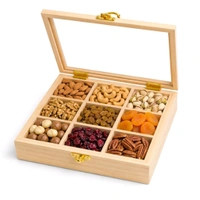 Pinewood Shadow Box / Dryfruits Partition Box / Gift Box