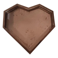 LED Teakwood Heart Frame - MDF Base Varmala Preservation - 8 * 7 * 1.25 inches