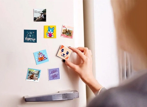 Custom MDF Fridge Magnet UV printed - 50 Pcs - 3x3 inches