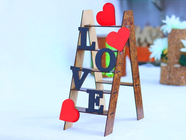 Miniature Love Step Ladder Heart