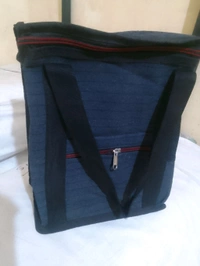 Canvas Lunch Bag  - Blue, Hight 32cm Bergth 25cm Side 16cm
